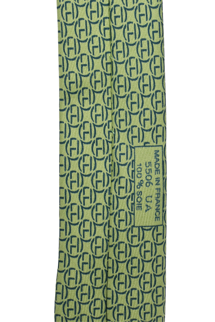 Hermes Size OS Men's H Logo Silk Tie