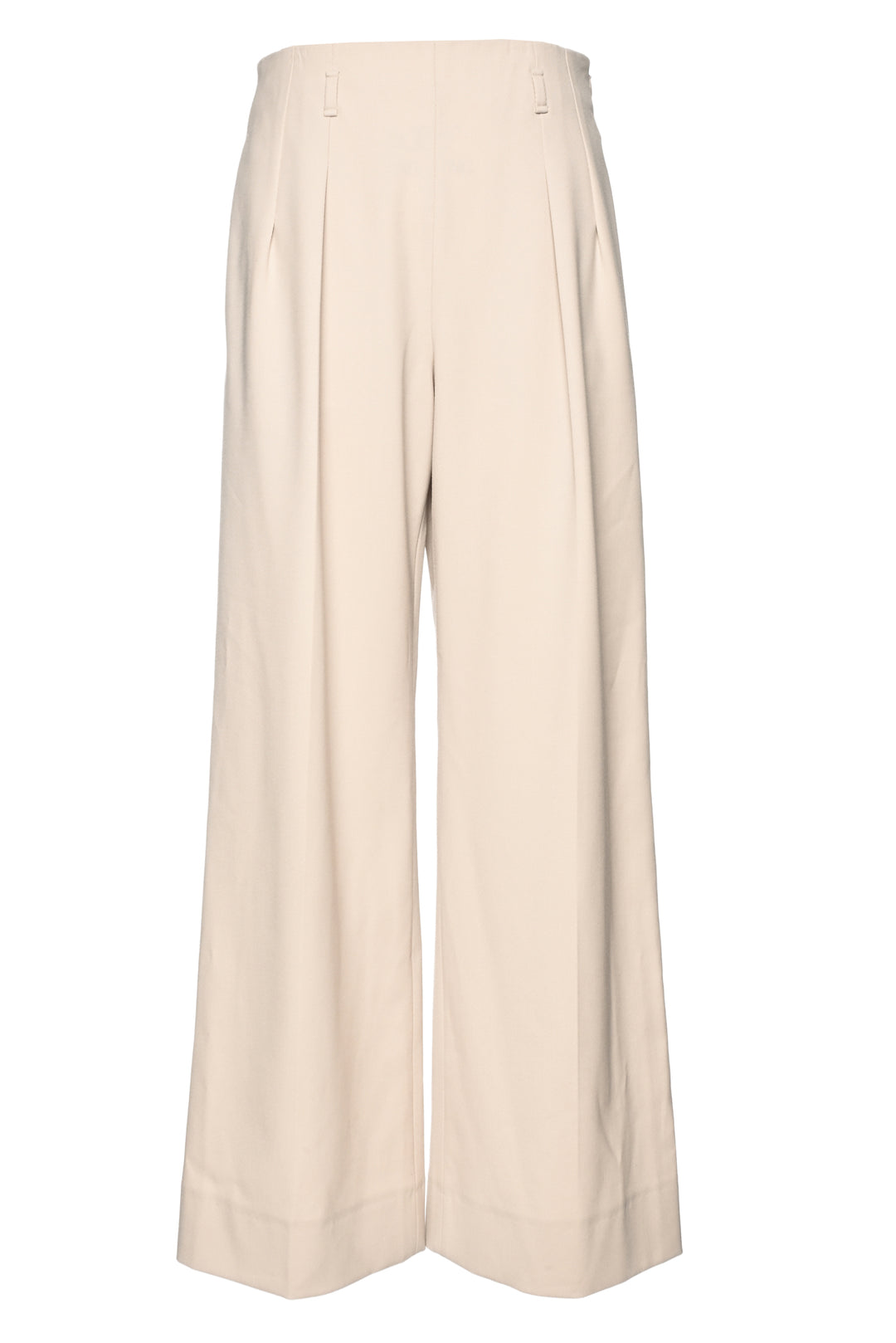 Hermes Size 4 Pleated Wool Wide Leg Pants