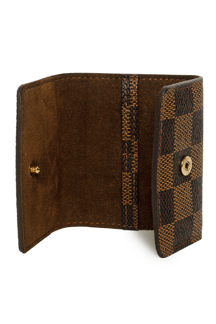 Louis Vuitton 2008 Damier Ebene Cufflinks Case