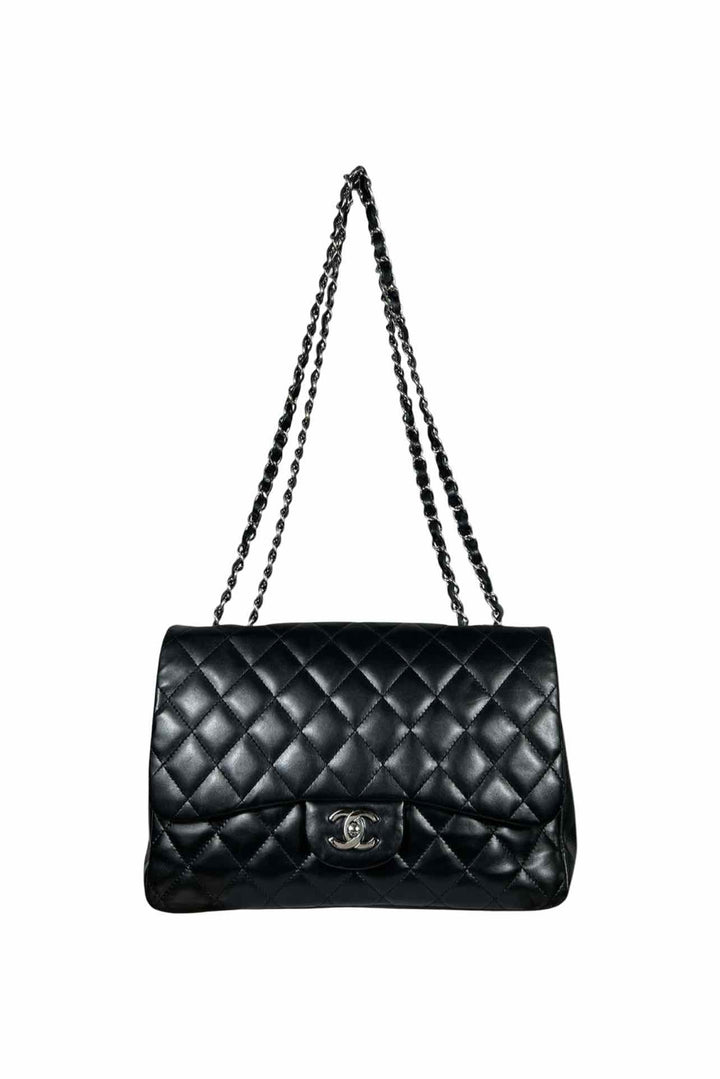 Chanel 2009 Quilted Jumbo Lambskin Single Flap Bag