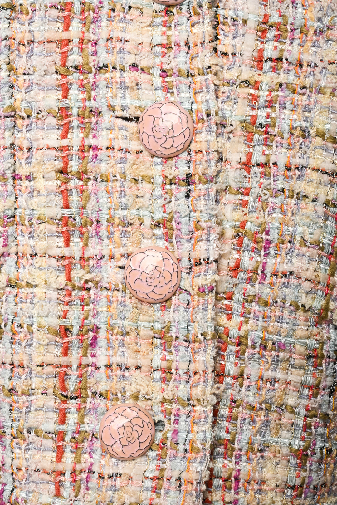 Chanel Size 8 2013 Tweed Fringe Sleeves Jacket