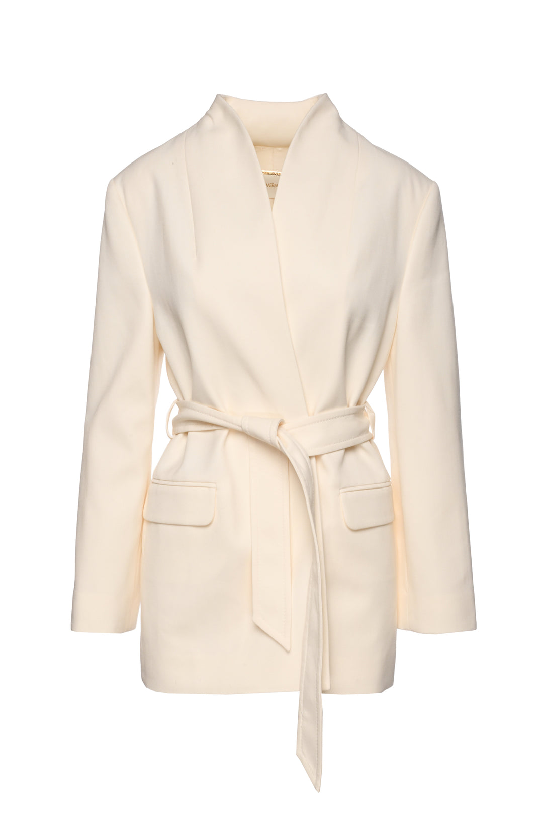 Zimmermann Size 0 Belted Wool-Blend Blazer