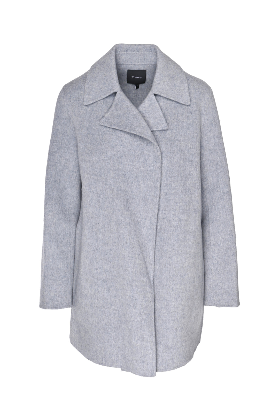 Theory Size P Overlay Wool & Cashmere Open Front Jacket