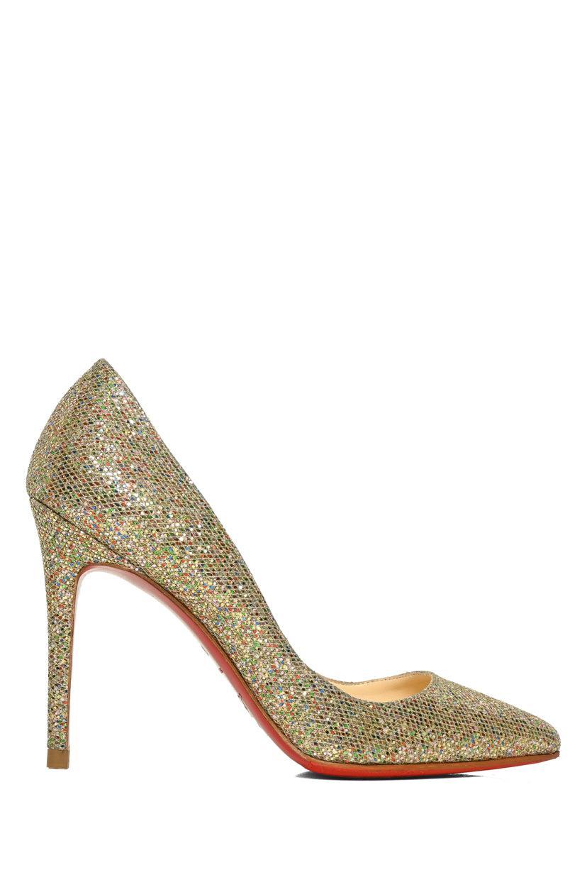 Christian Louboutin Size 36 Glitter York Pigalle Pumps