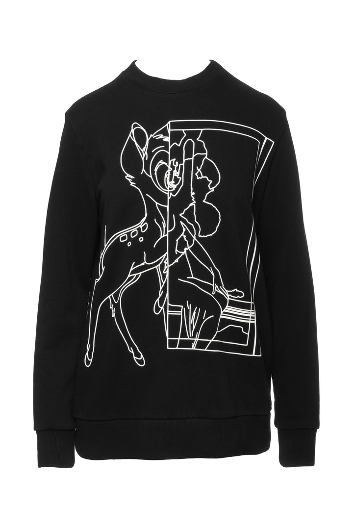 Givenchy Size XS Bambi Mirror Outline Sweatshirt