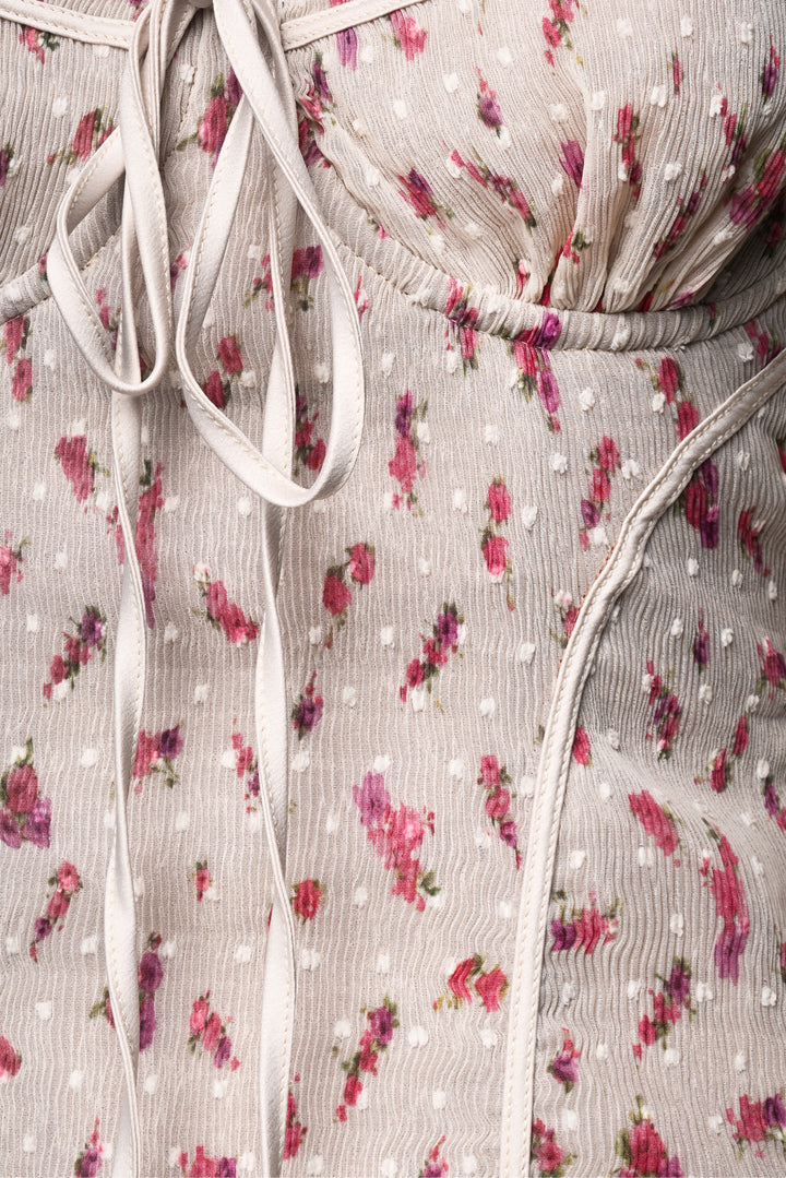 House Of CB London Size S Fuller Cup Mini Floral Dress