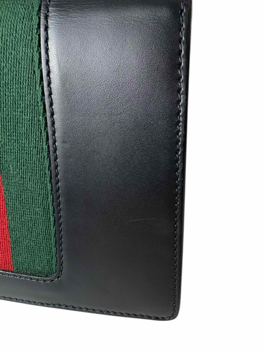 Gucci Sylvie  Mini Web Stripe Leather Purse