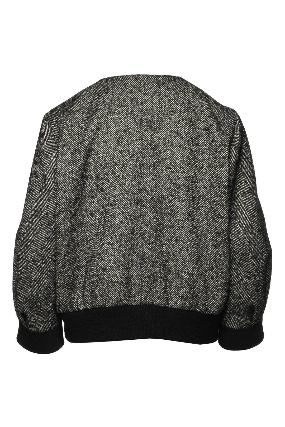 Max Mara Size 14 Gattini Herringbone Boucle Jacket