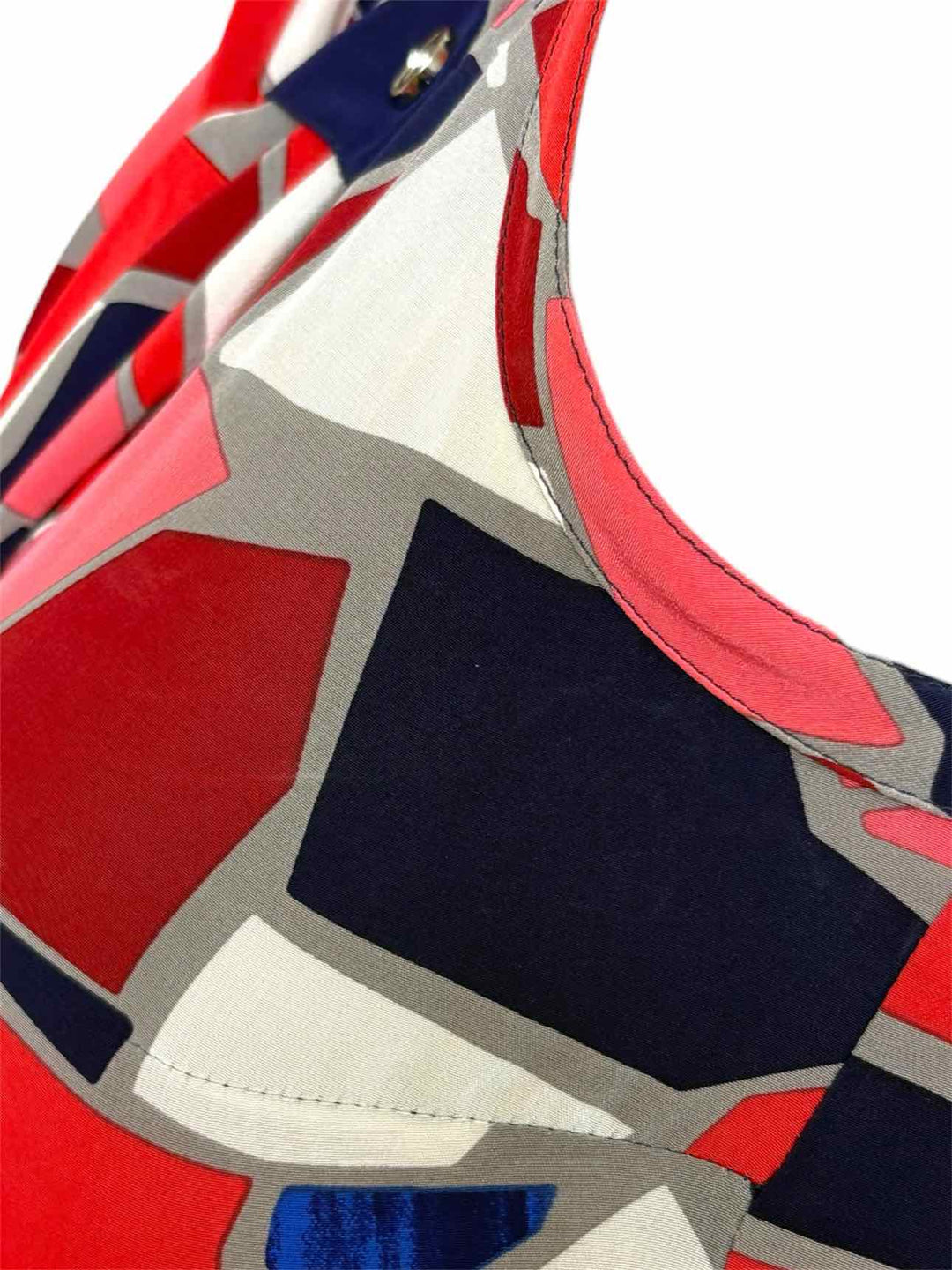 Gucci Size 38 Silk Geometric Pattern Silk Tank Top