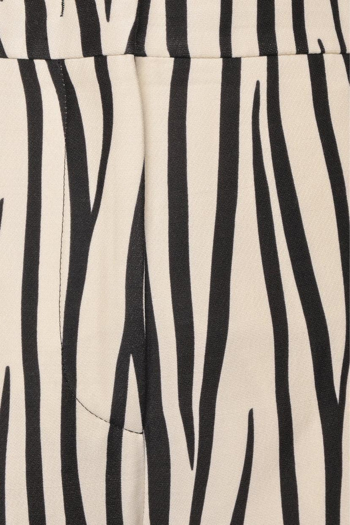 Valentino Size 46 Zebra Print Wool-Blend Pants