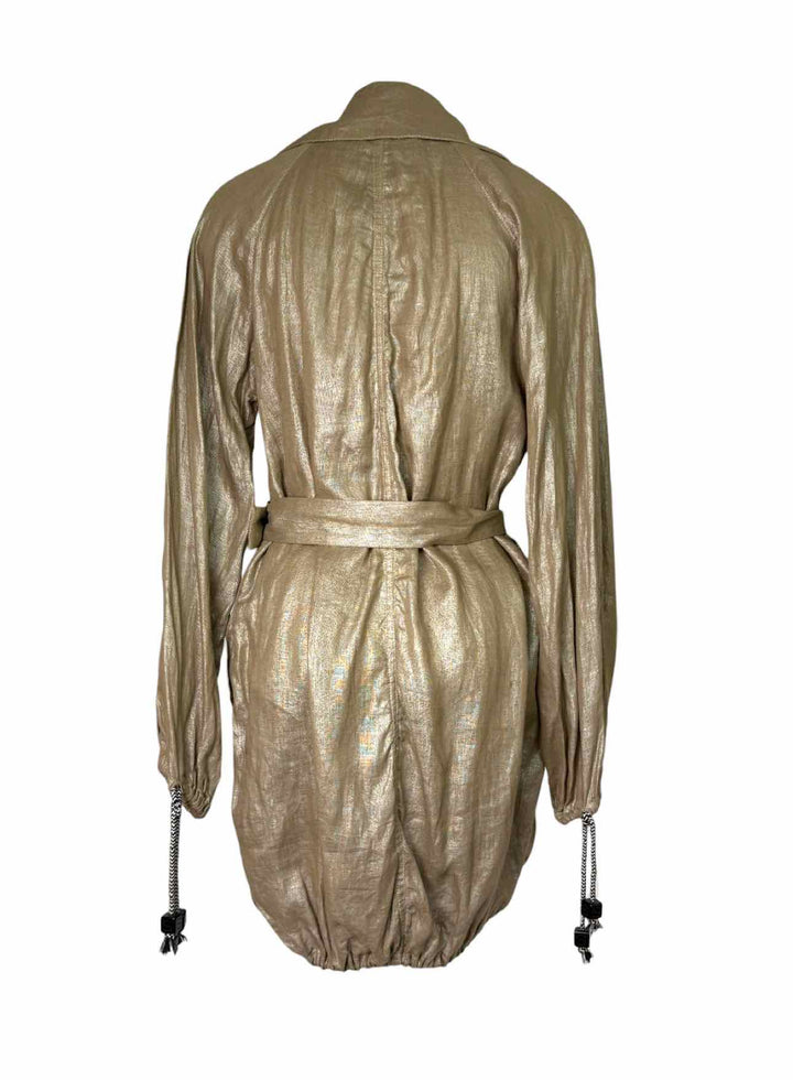 Stella Mccartney Gold Linen Size 38 Jacket
