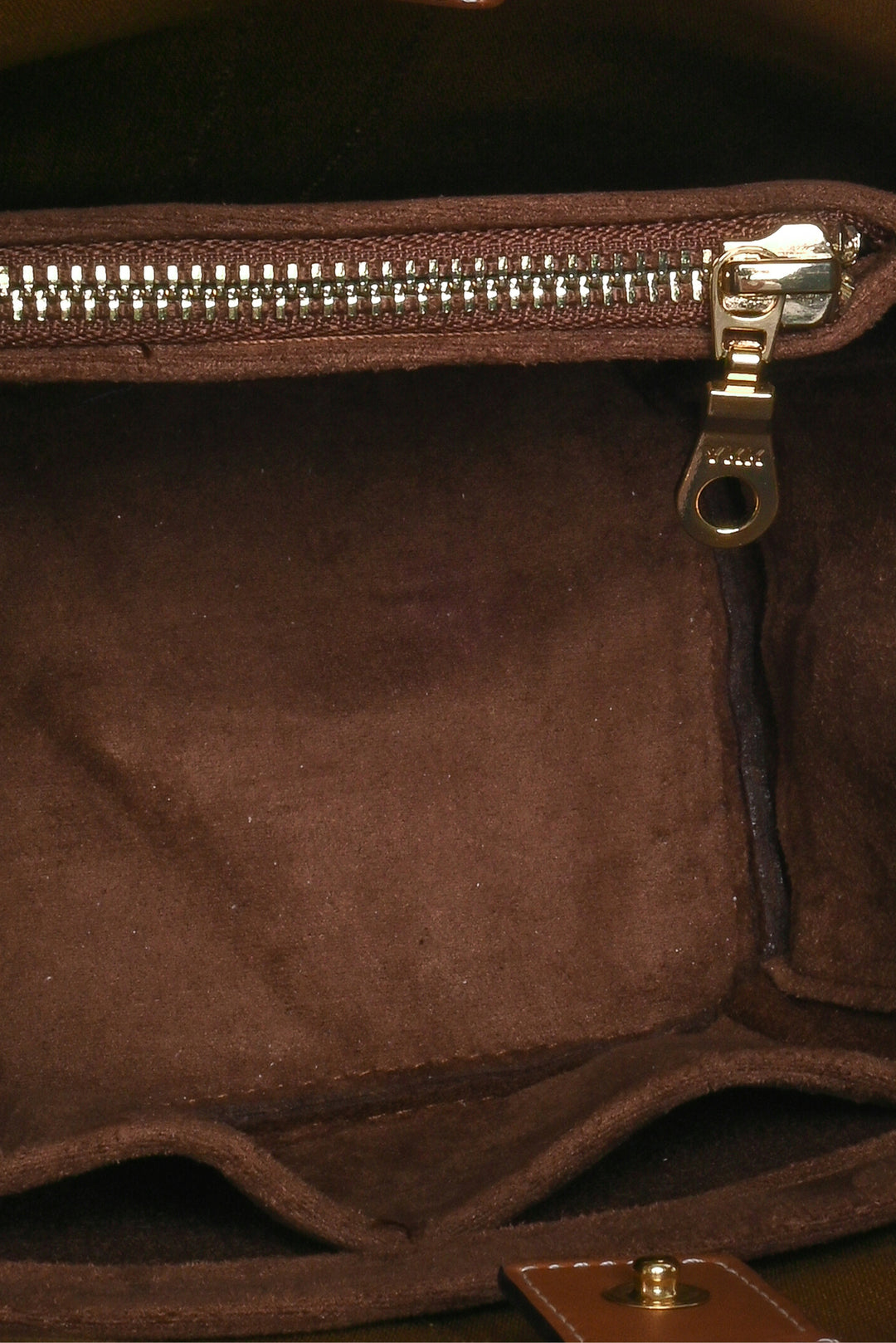 Celine Triomphe Canvas & Calfskin Small Bucket Bag