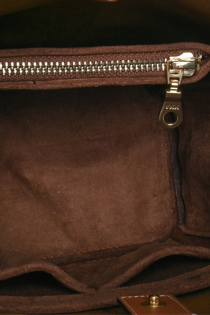 Celine Triomphe Canvas & Calfskin Small Bucket Bag