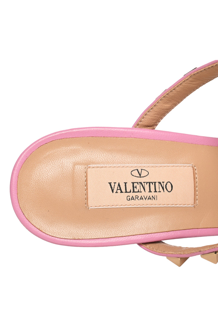 Valentino Size 38 Rockstud Slide Sandals