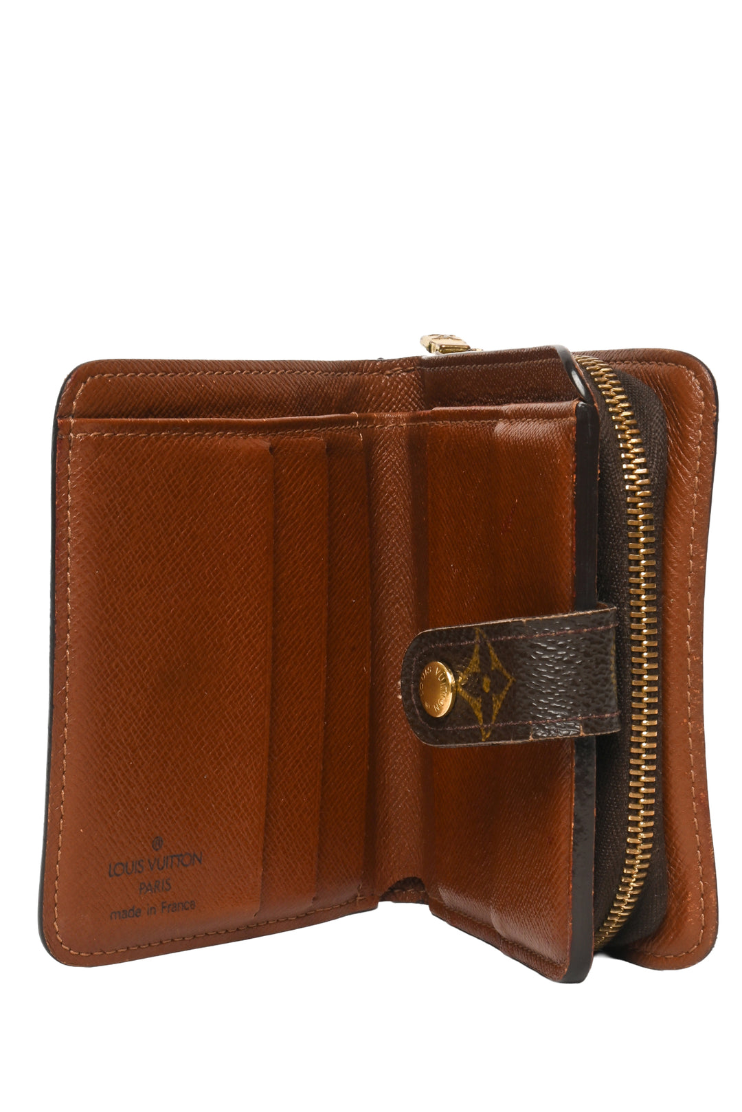 Louis Vuitton 2002 Monogram Coated Canvas Zippy Compact Wallet