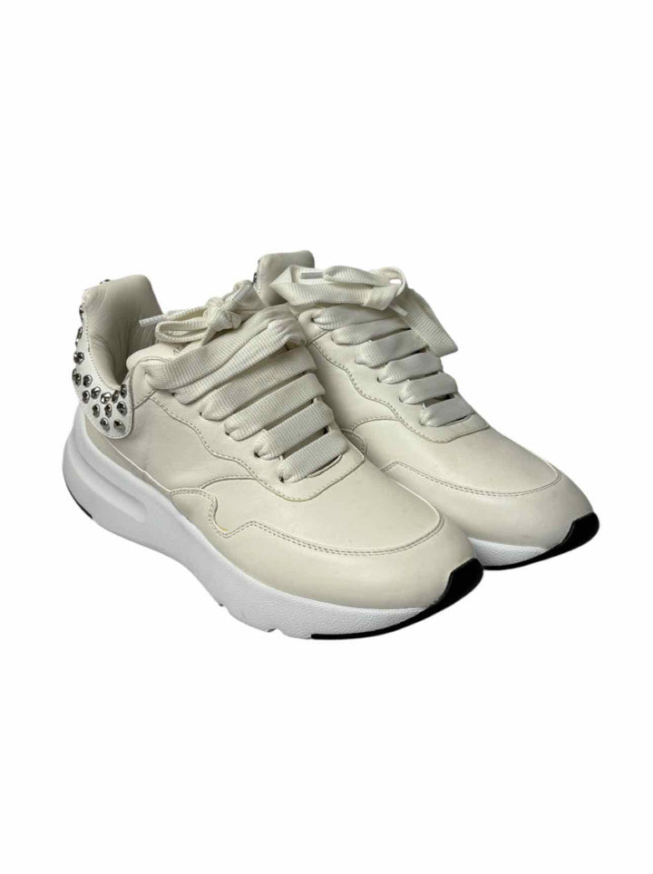 Alexander Mcqueen Size 6.5 Studded Leather Sneaker