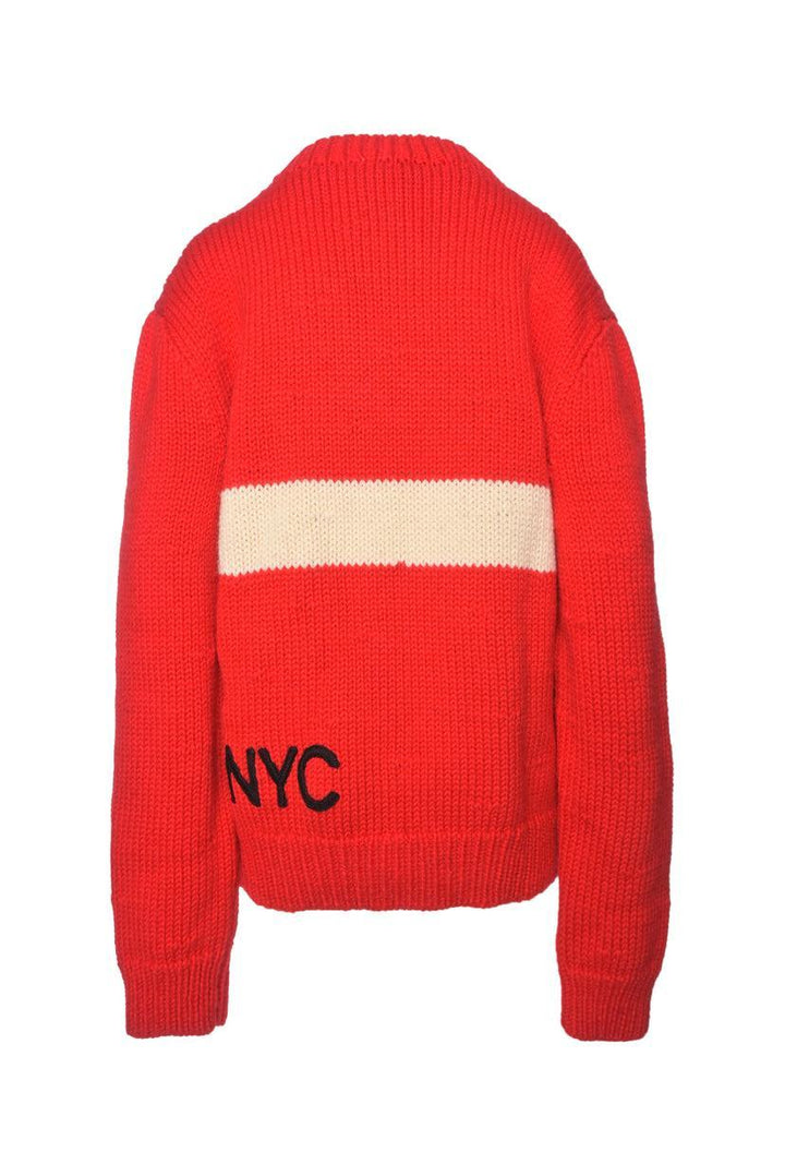 Calvin Klein 205W39NYC Size XL Wool Knit Embroidered Sweater