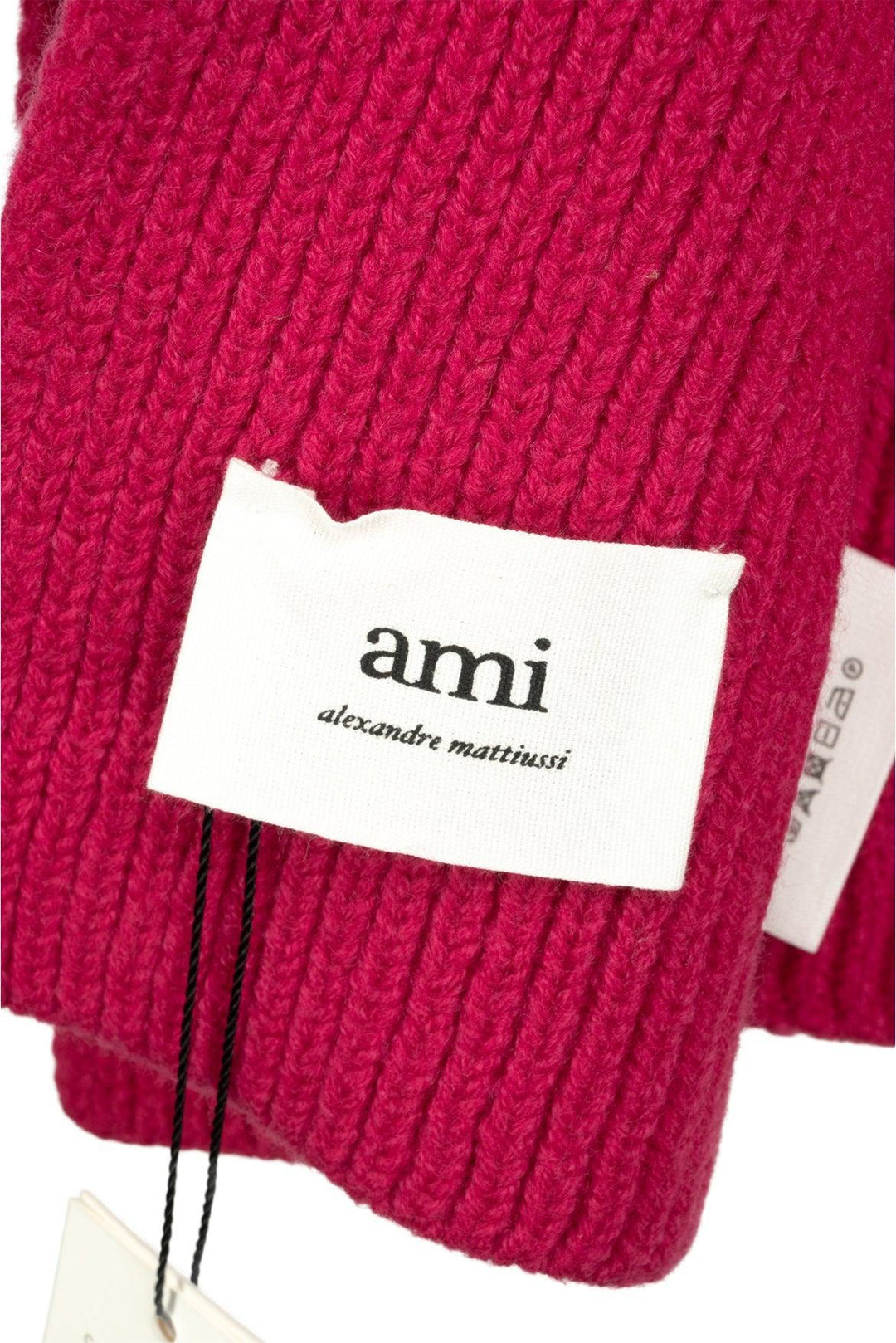 Ami Size OS Virgin Wool Knit Scarf