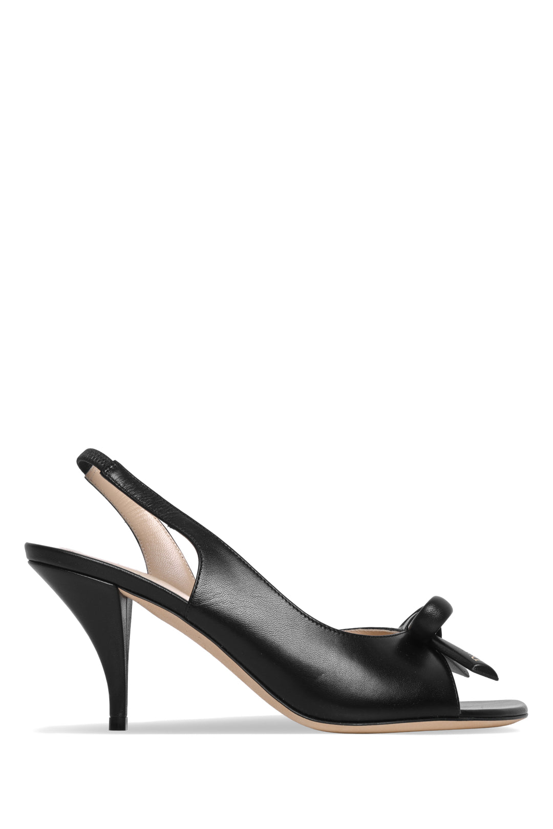 Dior Size 37 Bow Heeled Slingback Sandals