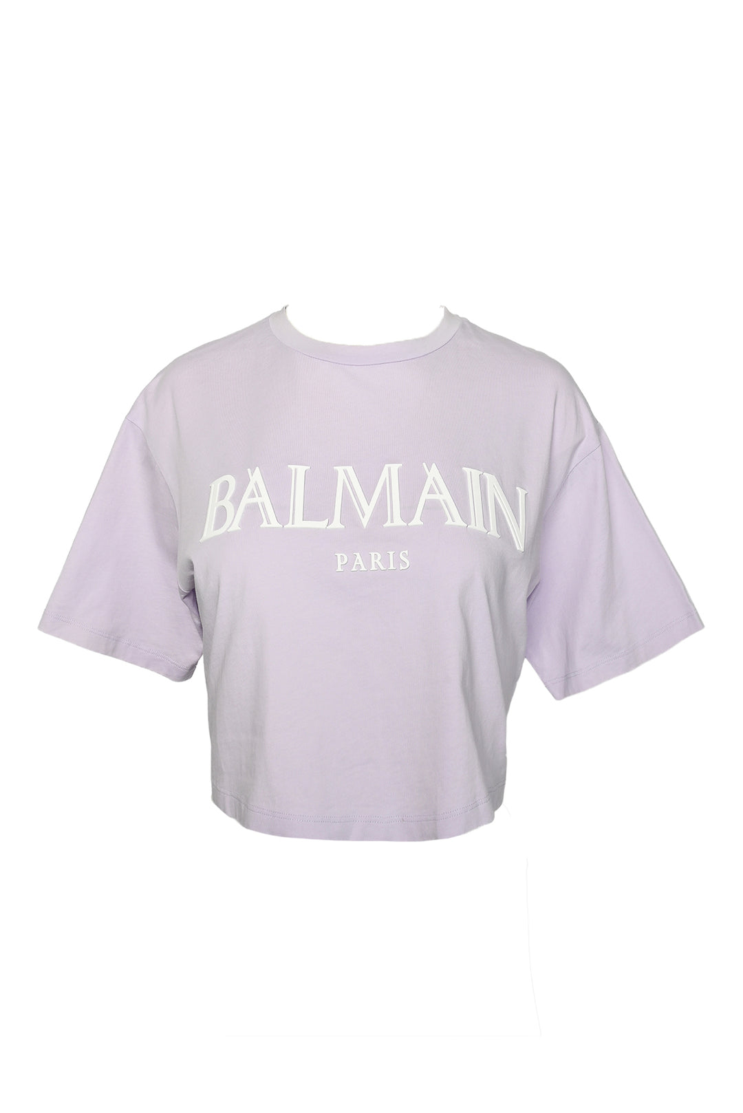 Balmain Size XS Cropped Logo T-Shirt
