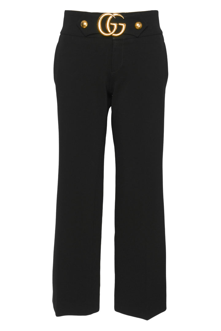 Gucci Size 8 GG Marmont Belt Trousers