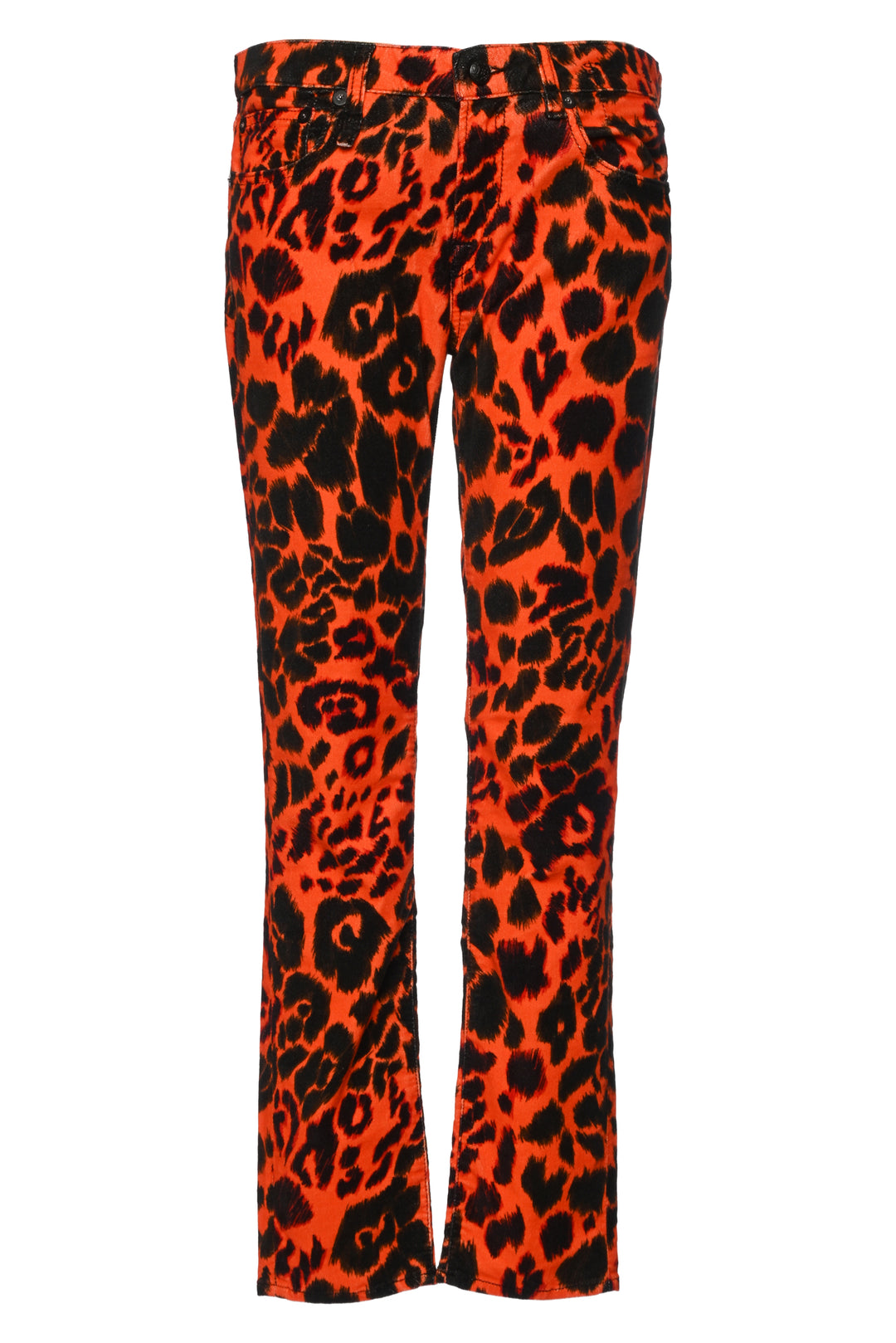 R13 Size 29 Kate Skinny Velvet Leopard Pants