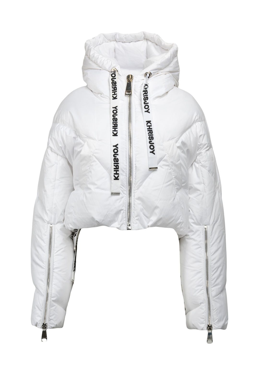 Khrisjoy Size 00 Cropped Puffer Jacket