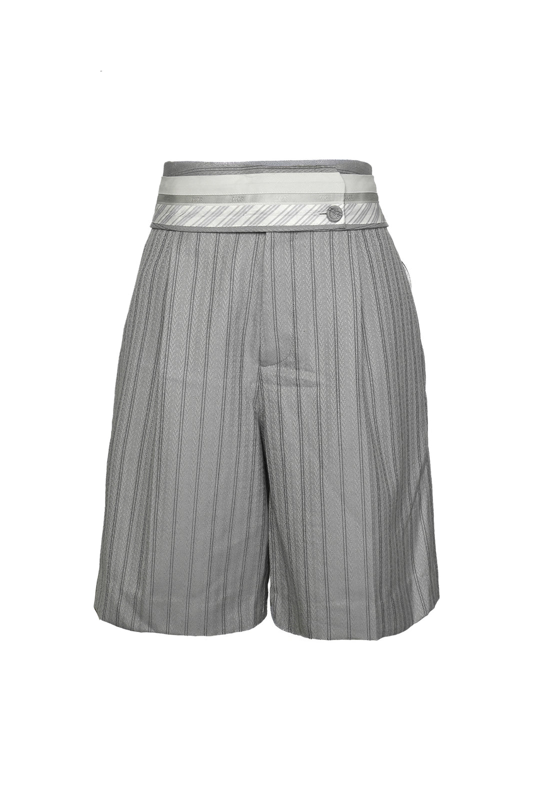 Dior Size 32 Men's Logo Striped Suit Shorts