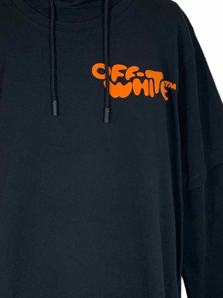 OFF-WHITE Size L Men's Bubble Font T-shirt Hoodie