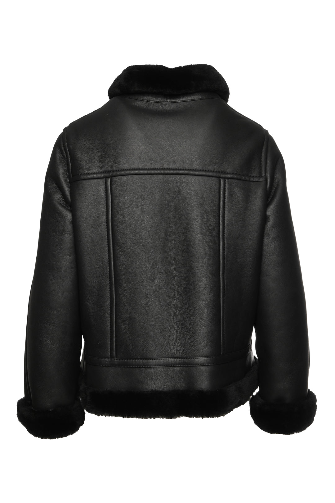 Judith & Charles Size 8 Leather Aviator Jacket