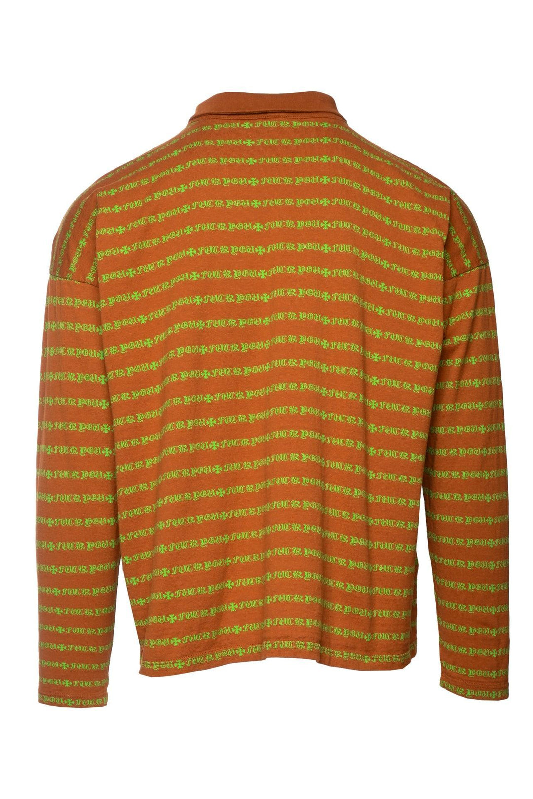 Chrome Hearts x Matty Boy Size L 'Teens From Mars' Expletive Striped Polo Shirt