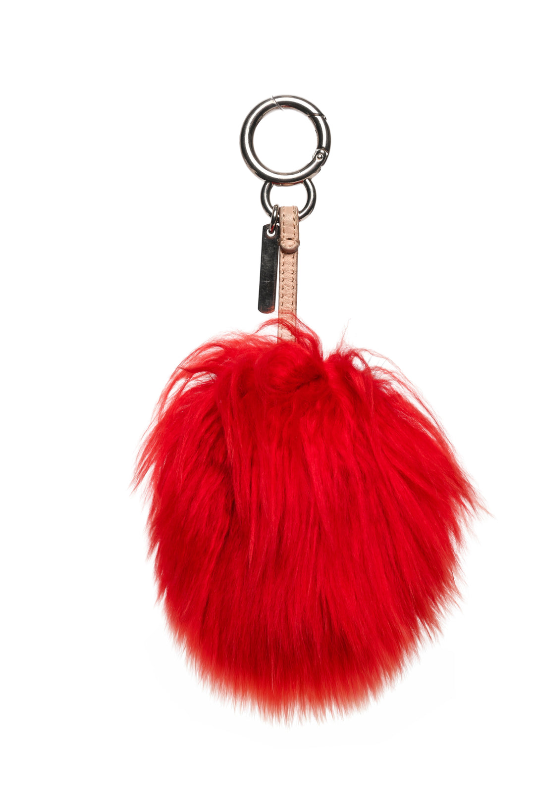 Fendi Red Fur Monster Bag Bugs Key Chain/Bag Charm