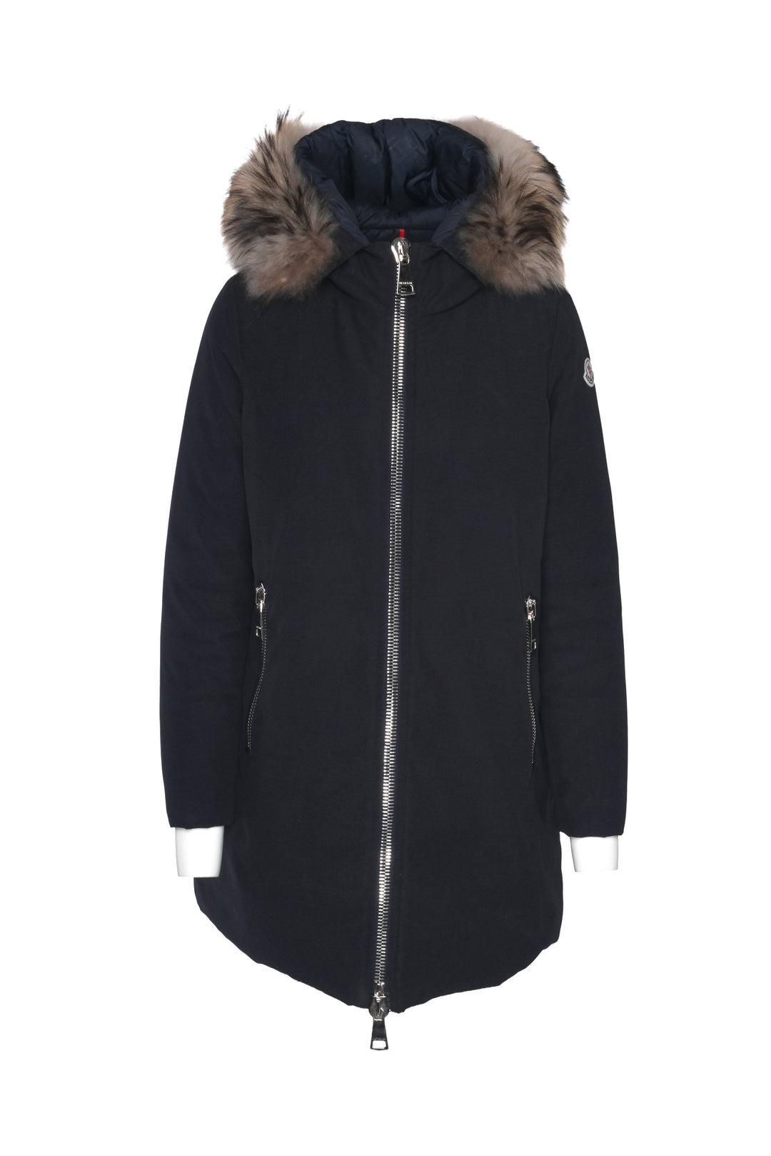 Moncler Size 2 Dimitra Giubbotto Fur Hooded Down Parka