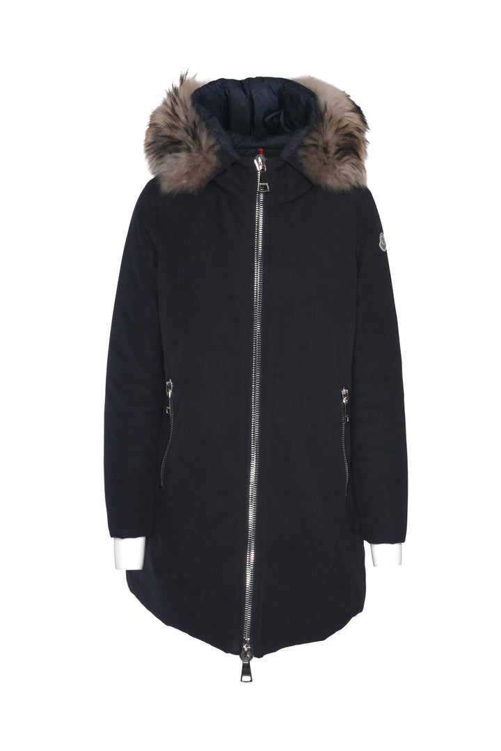 Moncler Size 2 Dimitra Giubbotto Fur Hooded Down Parka