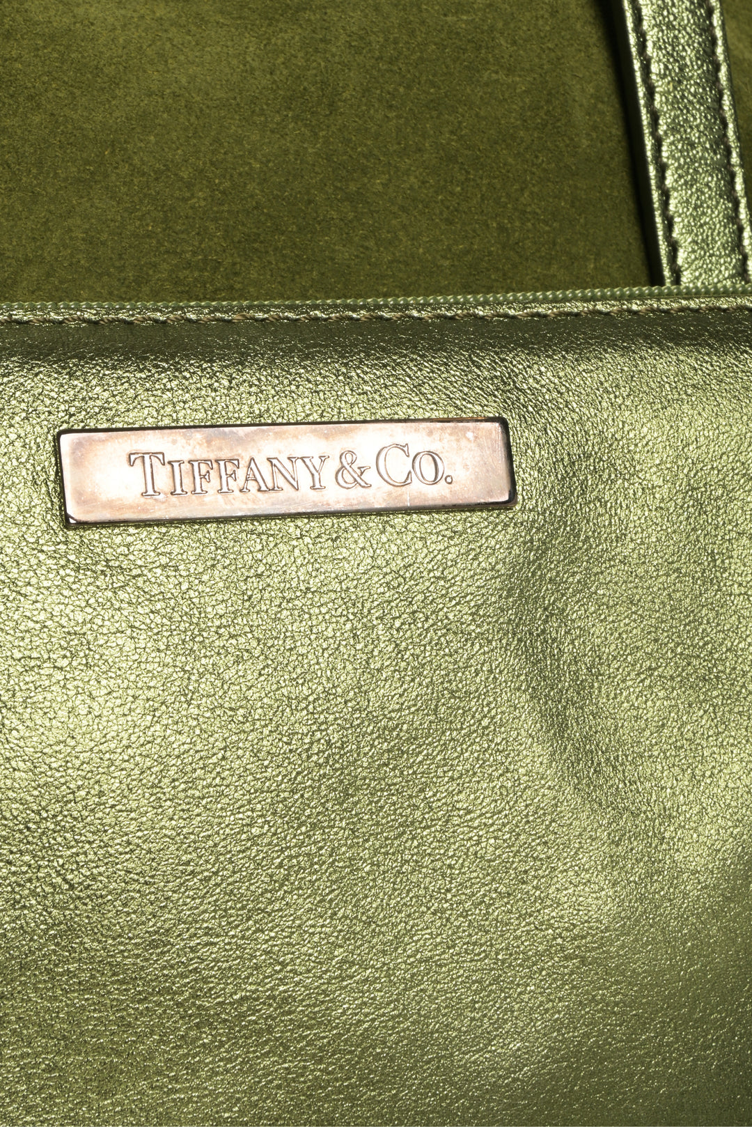 Tiffany & Co Reversible Metallic Suede Tote