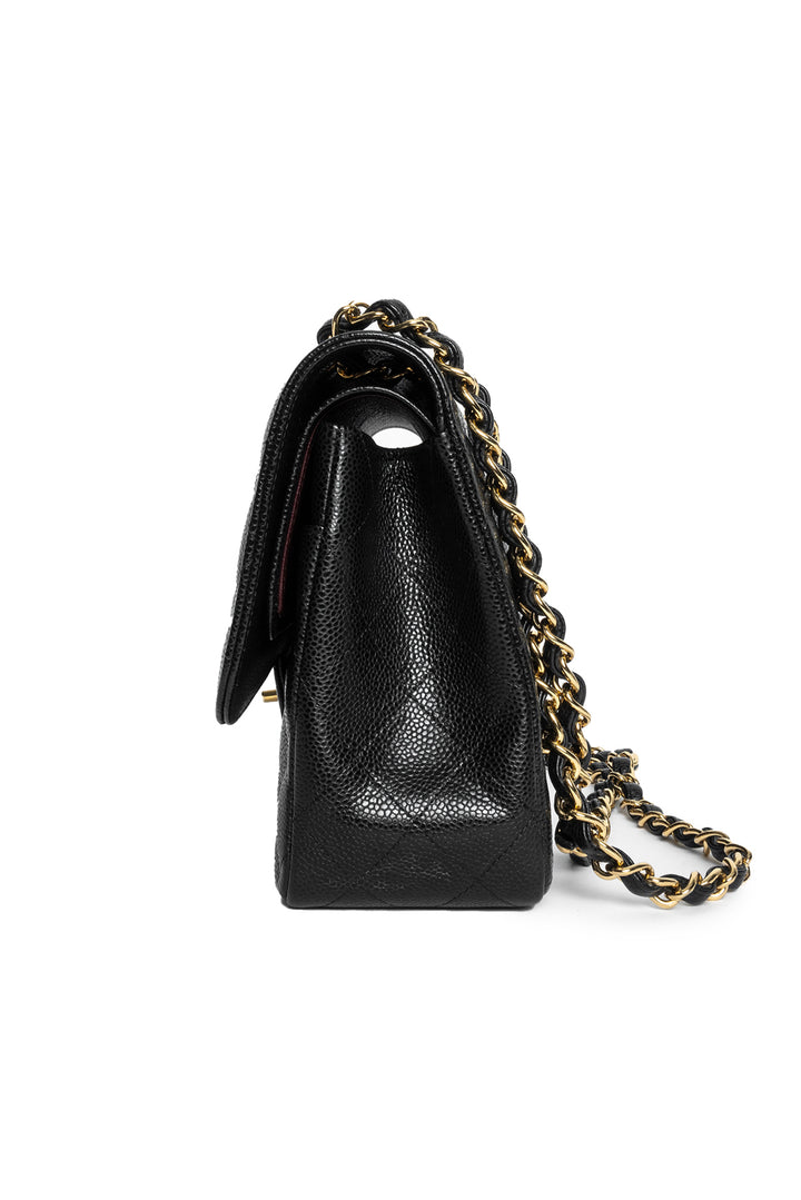 Chanel 2013-14 Caviar Leather Jumbo Classic Flap Bag