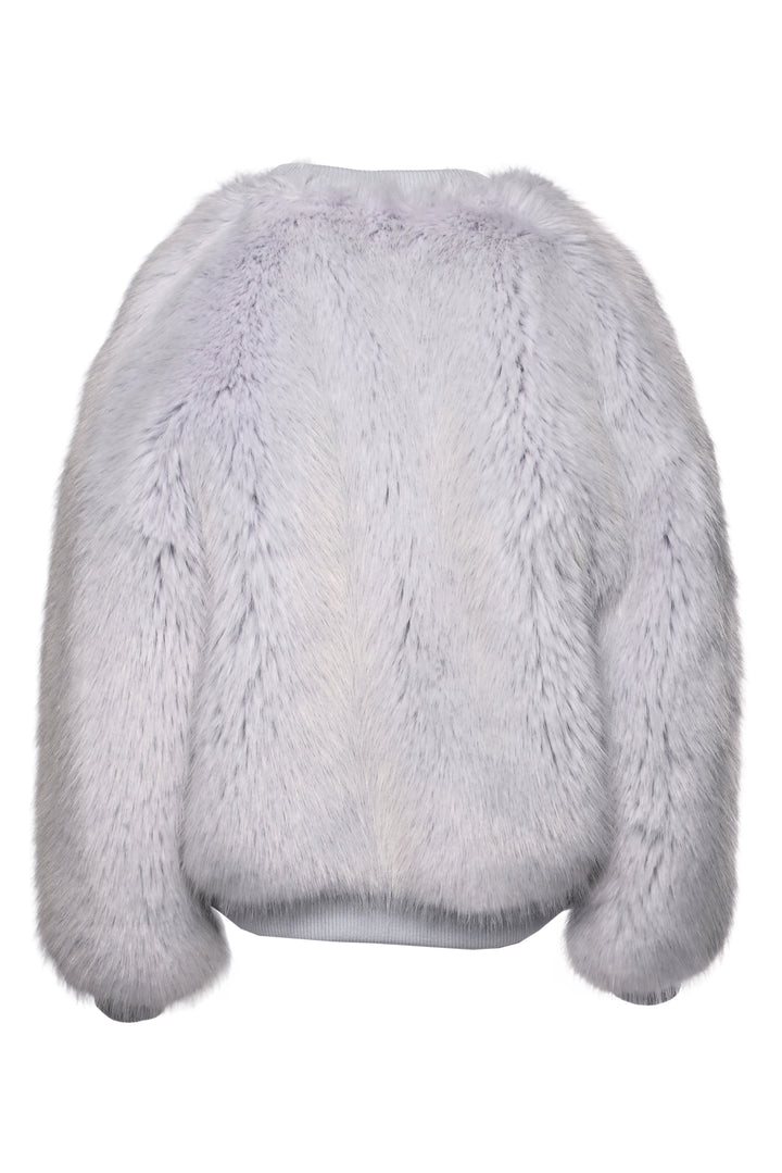 Balmain Size 36 Faux Fur Bomber Jacket