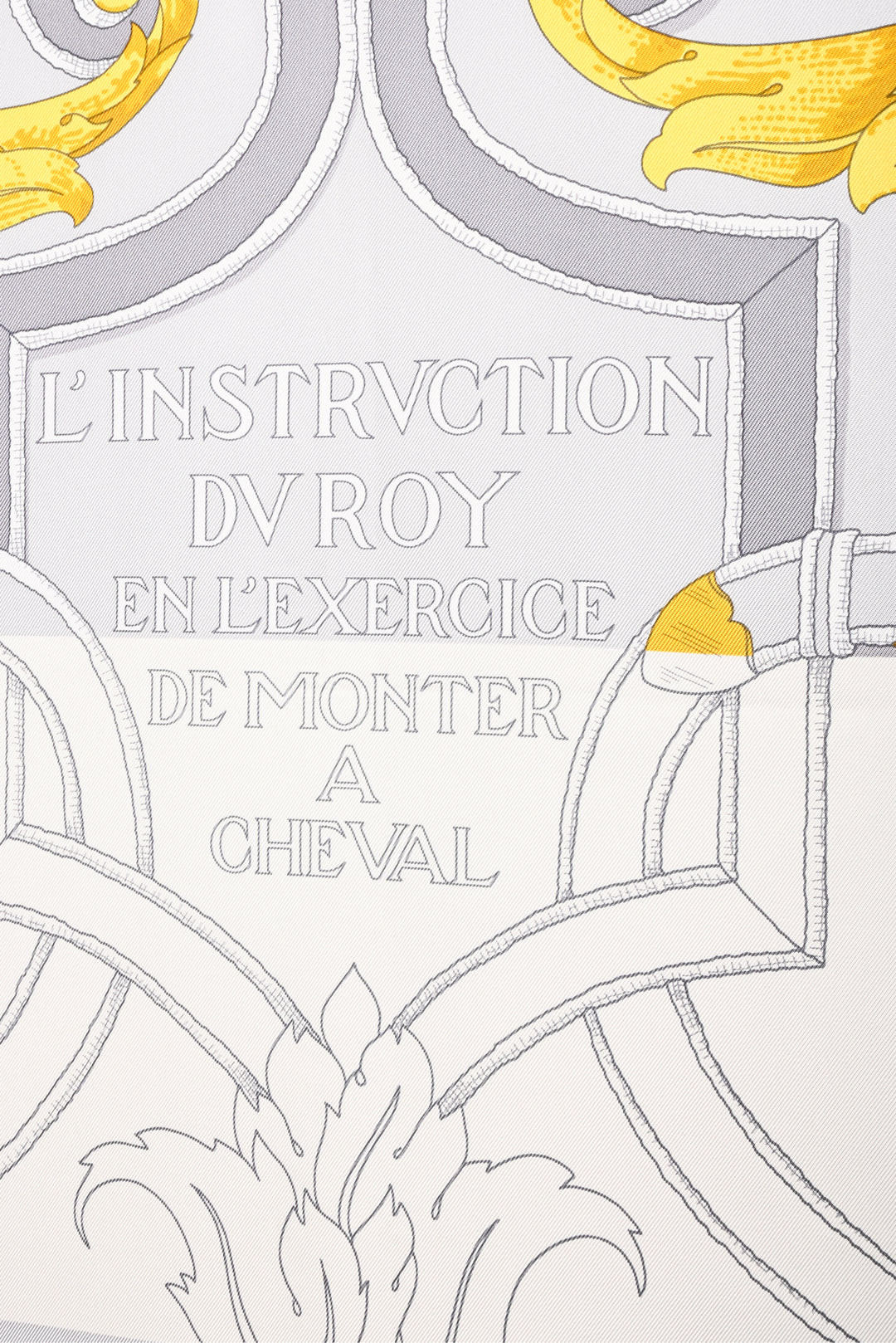 Hermes L'Instruction du Roy Bayadere Silk Scarf
