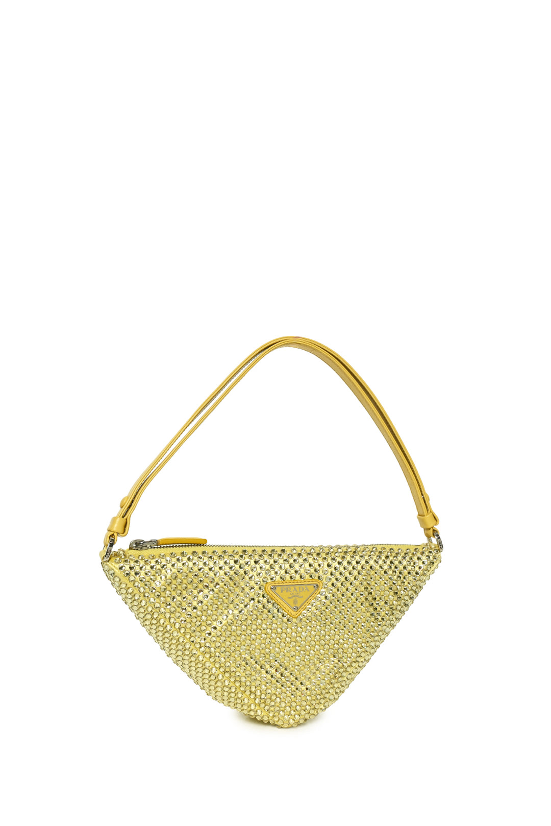 Prada Crystal Studded Satin Pouch
