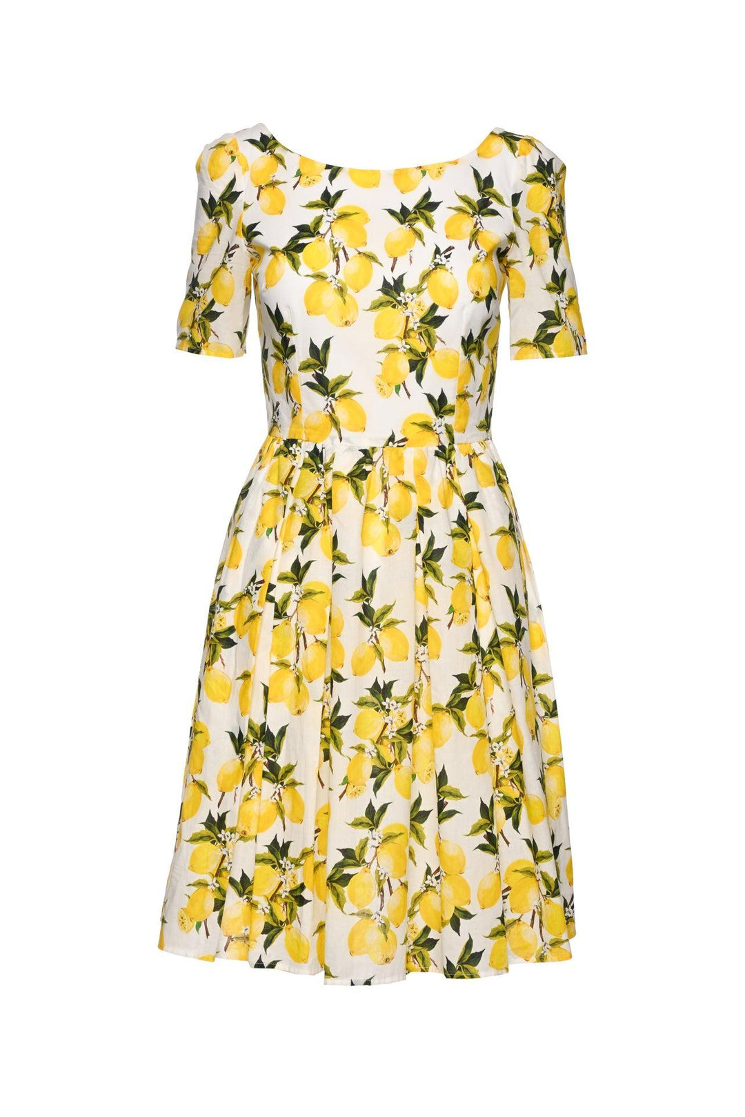 Dolce & Gabbana Size 40 Lemon Print Dress