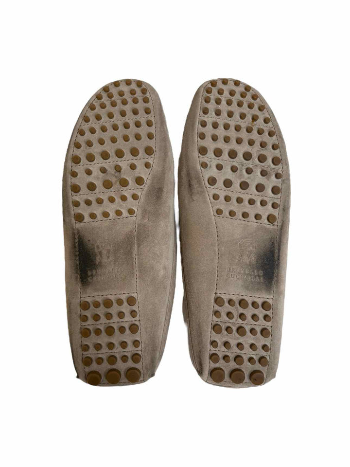 Brunello Cucinelli Suede Driving Mules & Clogs