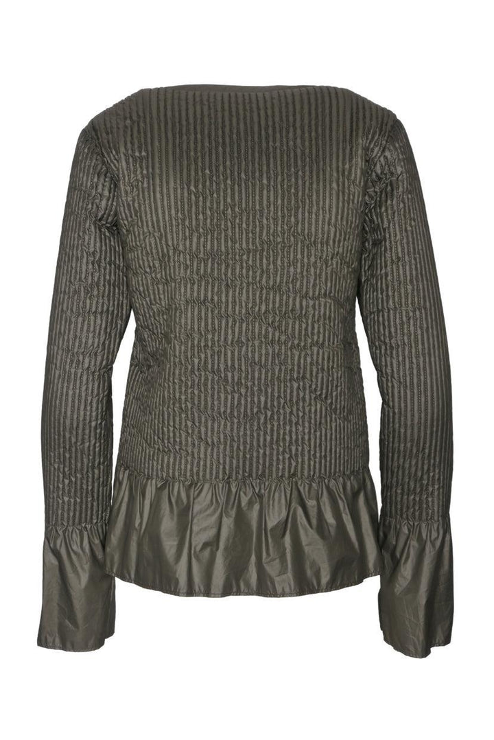 Sacai Size 2 Quilted Peplum Jacket