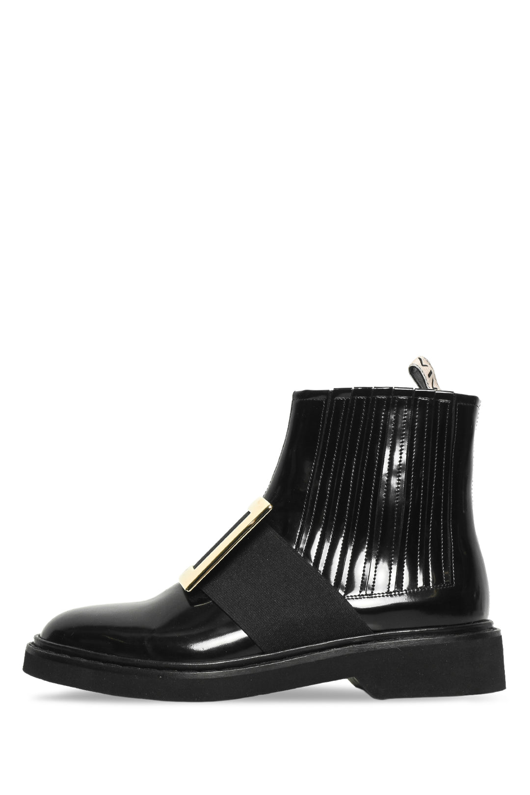 Roger Vivier Size 35.5 Chelsea Viv' Leather Ankle Boots