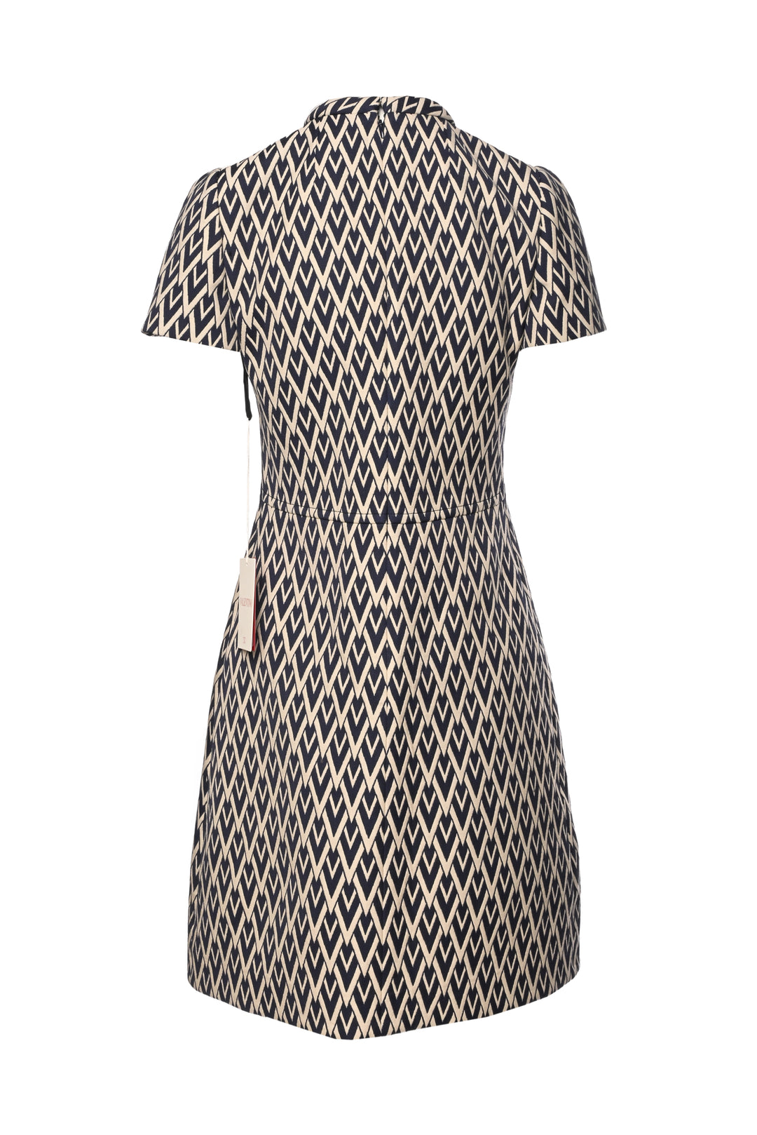 Valentino Size 6 Wool Jacquard Mini Dress