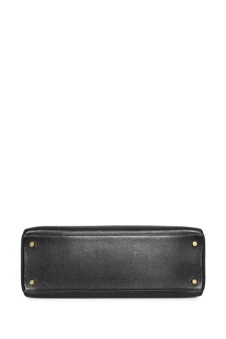 Hermes 1995 Kelly 35 Retourne in Ardennes Leather