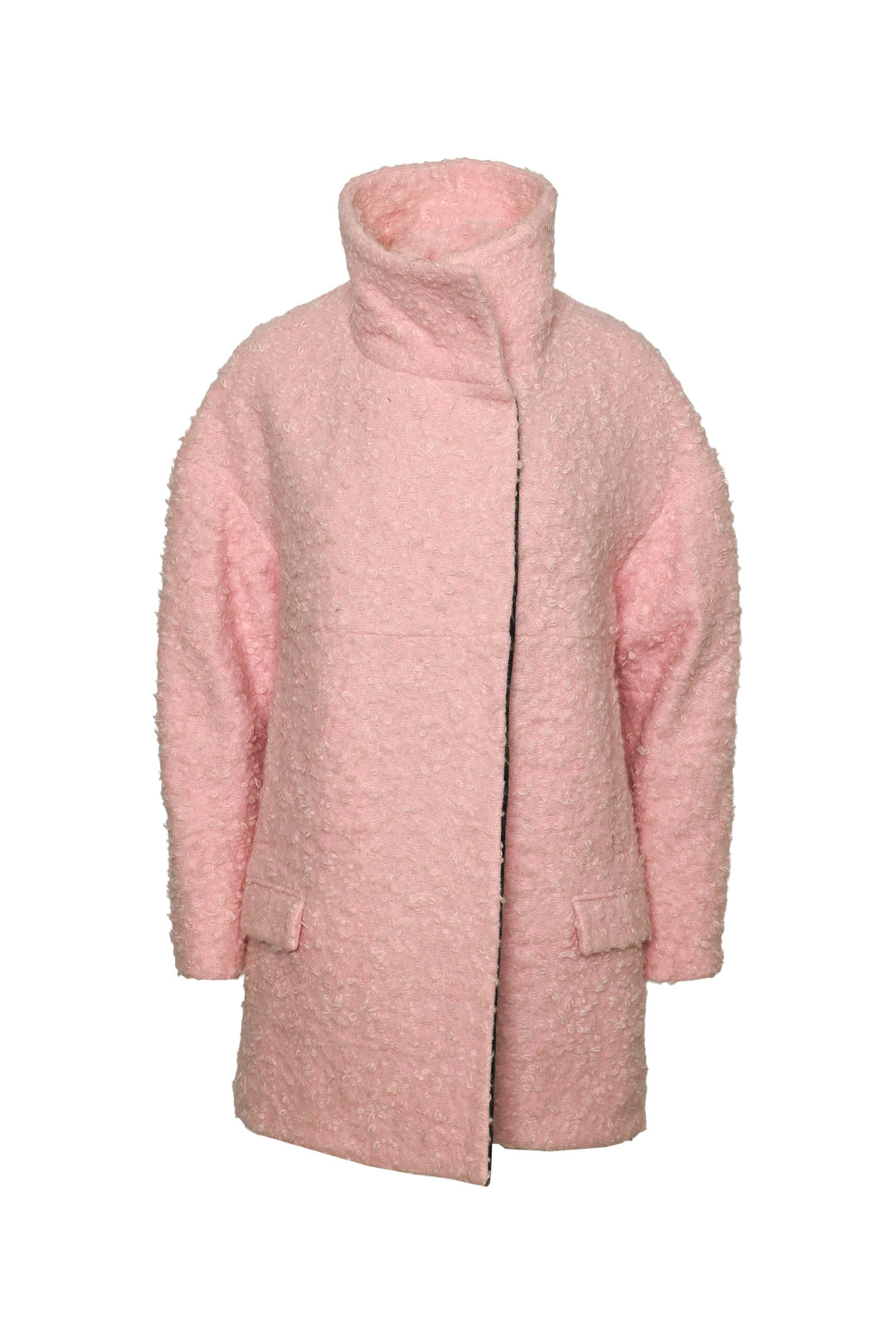 Just Cavalli Size 38 Boucle Wool-Blend Coat