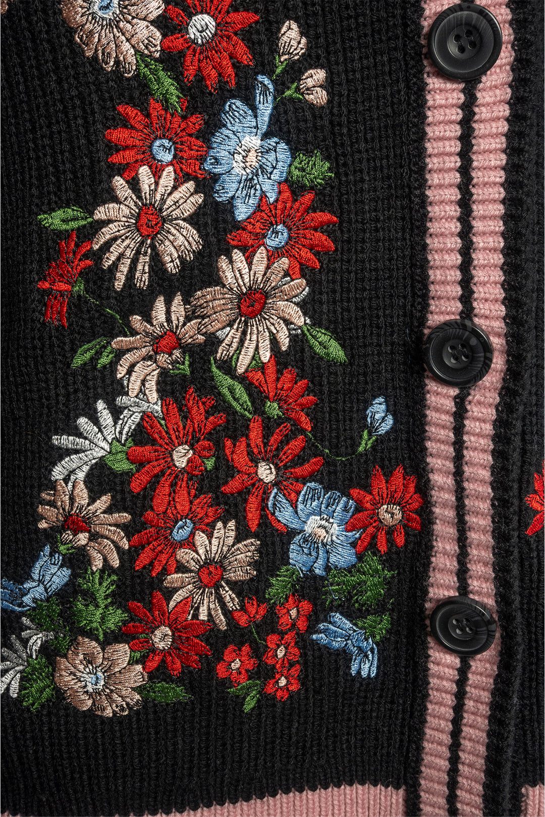 maje Size 1 Floral Embroidered Cardigan