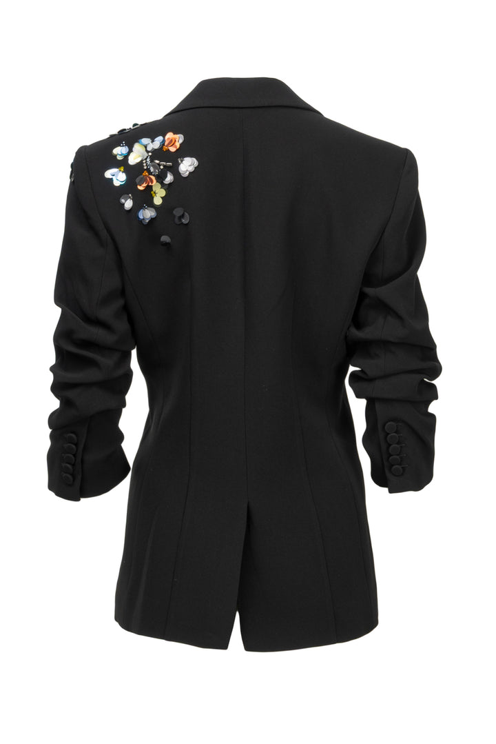 cinq a sept Size 4 Cheyenne Sequin Flower Blazer