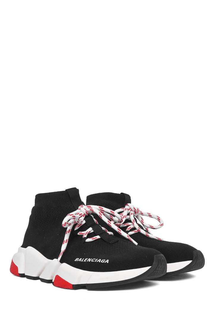 Balenciaga Size 37 Knit Speed Lace Up Sneaker