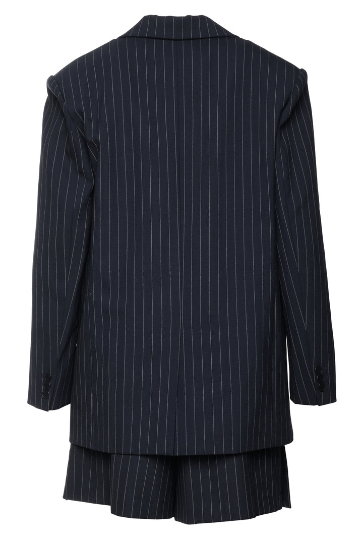 Maje Size M/L Pinstripe Blazer & Skort Set